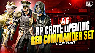 Red Commander Set Opening | A5 RP Crate Opening | A5 Royal Pass | PUBG A5 Rp Crate Opening #pubg