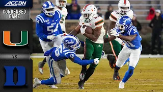 Miami vs. Duke Condensed Game | ACC Football 2019-20