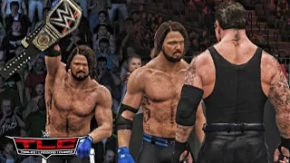 WWE 2K17 TLC 2016 - AJ Styles vs Dean Ambrose & Undertaker Returns Attack AJ Styles