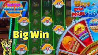 ★BIG WIN ★ MY FIRST SUPER BUZZ SAW FEATURE !!★HUFF N' EVEN MORE PUFF Slot (L & W) ☆栗スロ