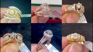 Latest Diamond Gold Rings Designs with weight & Price || wedding Rings || Simple Gold Rings