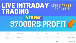 Live Intraday Trading -  37000Rs Profit | NSE Equity Live Trade