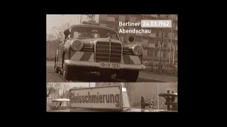 BVG - Straßenbahn-Schienenschmierwagen in West-Berlin 1962