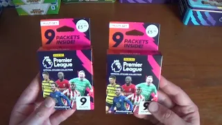 2x MULTI-SET OPENING!!!!/18 PACKETS=90 STICKERS/Panini Football 2022 Premier League Stickers.