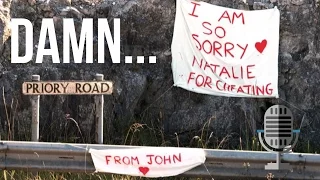"Cheating" Man Leaves Apology Sign on Roadside [NEWS] | #TheBuzz