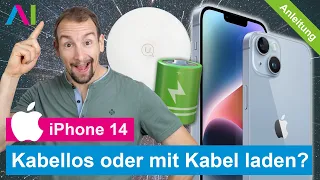 iPhone 14 - Kabellos laden / Qi-Charging •  • 📱1️⃣4️⃣ • 🔋 • 👍🏼 • Anleitung | Tutorial