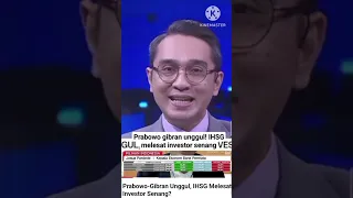 prabowo gibran unggul satu putaran IHSG melesat investor senang #shorts