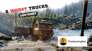 5 Worst Trucks in SnowRunner