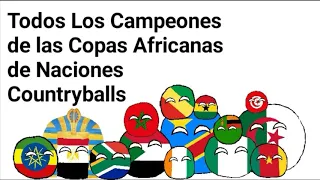 Todos los Campeones de las Copas Africanas - Countryballs