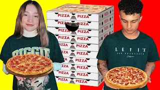 NUR PIZZA ESSEN FÜR 24 STUNDEN CHALLENGE mit Freundin | Simex