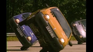 1993 Renault Twingo two-wheel driving stunt