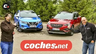 Nissan Qashqai vs Opel Grandland X SUV | Prueba Comparativa / Test / Review | coches.net