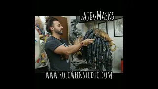 Making of Predator Latex Mask by Roloween Studio #cosplay #mask #predator #alien #artwork #latexmask