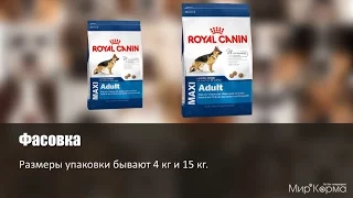 Обзор корма Royal Canin Maxi Adult GR26