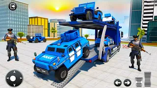 Police Cars Transporter Truck - Cop Driver Simulator  - Android Gameplay