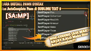 [SA:MP] Cara install Pawn Syntax di Sublime Text 3