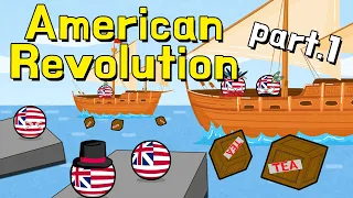 American Revolution in a nutshell (Boston Tea Party) pt.1 - Countryball animation