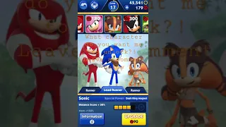 What character in sonic dash 2 sonic boom do you want me to unlock?!