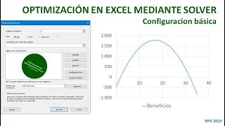Optimización en Excel mediante Solver: Configuración básica