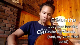 Learning the Cello: Progress video from week 1 to month 6!