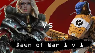 Dawn of War Soulstorm: 1 v 1 Sisters of Battle (Elise_UA) vs The Tau Empire (Mat'e Bal)