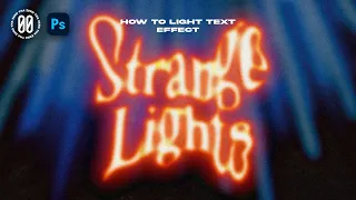 HOW TO GLOWING TEXT EFFECT IN  PHOTOSHOP
