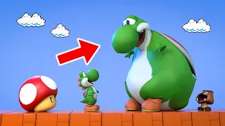 Yoshi eats a Giant Mushroom and then this happened! 🍄