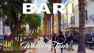 Bari, ITALY - 4K Ultra HD Walking Tour in winter