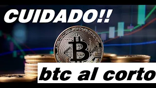 CUIDADO!! BITCOIN AL CORTO PLAZO!! ¿CAIDA? ANALISIS TECNICO BTC HOY!!