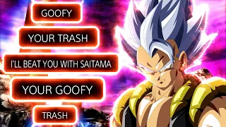 He Said He Can Beat Me With Saitama. So I Used Ultra Instinct Gogeta. He Then Rage Quit.