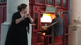 Nun komm, der Heiden Heiland (BWV 659) - J S Bach, Johan den Hoedt - orgel & Jeanette Jelier - fluit