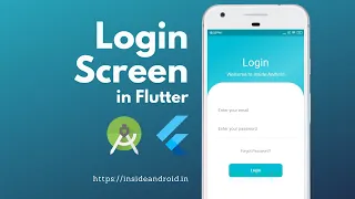 Create Flutter login screen in Android Studio | Flutter tutorials
