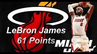 LeBron James Full Highlights 2014.03.03 vs Bobcats - 61 Pts, Career-HiGH