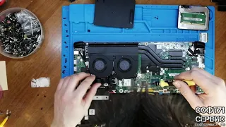 Acer A715-71G разборка  Замена HDD  Чистка системы охлаждения