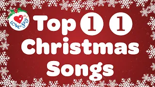 Best 11 Christmas Songs and Carols with Lyrics 🎄 Merry Christmas Music Playlist 🔔