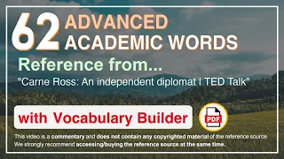 62 Advanced Academic Words Ref from "Carne Ross: An independent diplomat | TED Talk"