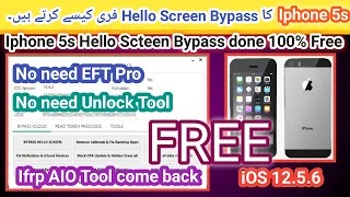 IPhone 5s icloud bypass free iOS 12.5.6 2023 | No need EFT/Unlock tool | Free Free Free