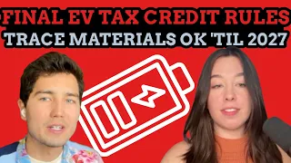 EVs With Trace Critical Materials From China Now Get US Tax Credit Til 2027