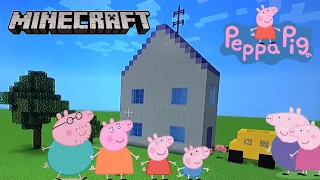 Minecraft tutorial! How to build granny and grandpa pigs house from peppa pig