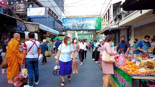 4K 🇹🇭 Walking around Patpong Street Food Market in Bangkok, Thailand (August 2023)