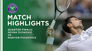 Novak Djokovic vs Marton Fucsovics | Quarter-Final Highlights | Wimbledon 2021