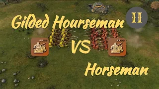 Gilded Horseman vs Horseman in Feudal