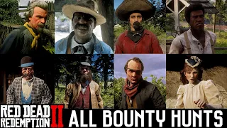 Red Dead Redemption 2 - All 14 Bounty Hunting Missions (RDR2)