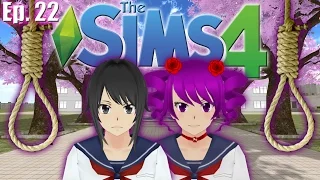 Kizana's Suicide (Rival Elimination #3) - The Sims 4: Yandere Simulator Challenge - Ep. 22