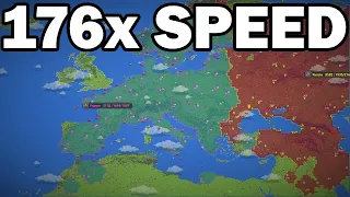 France vs Russia 176x SPEED  - WorldBox Timelapse