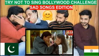 Pakistani Reaction On TRY NOT TO SING BOLLYWOOD CHALLENGE | SAD BOLLYWOOD SONGS EDITION