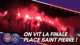 AMBIANCE: TFC / PSG. TROPHEE DES CHAMPIONS. 03 01 2024 :                  LA PLACE ST PIERRE EN FEU