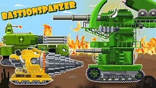 Bastionspanzer vs. Bohrer Panzer, Panzir S5M | Cartoon über Panzer | Hihe Tank