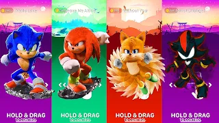 Sonic the Hedgehog Tiles Hop Edm Rush || Sonic vs Knuckles vs Tails vs Shadow