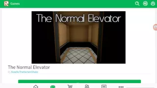 ROBLOX!!! The Normal elevator! Funny moments